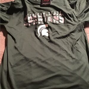 Michigan State Spartans Green T-Shirt Dri fit Boys Youth XL NWT